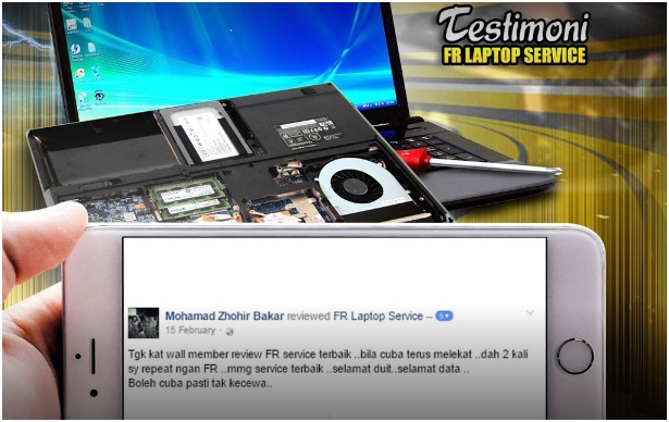 Testimoni Repair Skrin Laptop Murah KL
